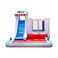 Shark Bobo Pool Water Jet Bouncy Castle with Slide Jump Bed Parent-Child Paradise