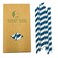 Navy Blue Drinking Straw, Biodegradable Paper Drinking Straws, Disposable Drinking straws