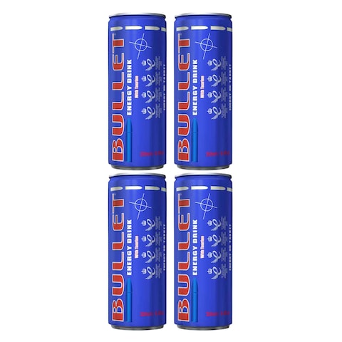 Bullet Taurine Energy Drink 250ml x Pack of 4