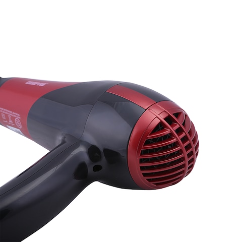 Geepas 2200W Hair Dryer &amp; Hair Straightener, 2 Speed &amp; 2 Heat Setting with Cool Shot Function, Ceramic Coating Plates, Ideal for Short /Long Hairs