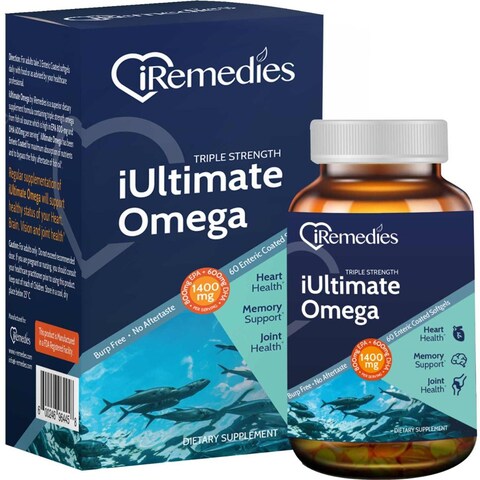iRemedies iULTIMATE OMEGA 60 ENTERIC COATED SOFTGELS