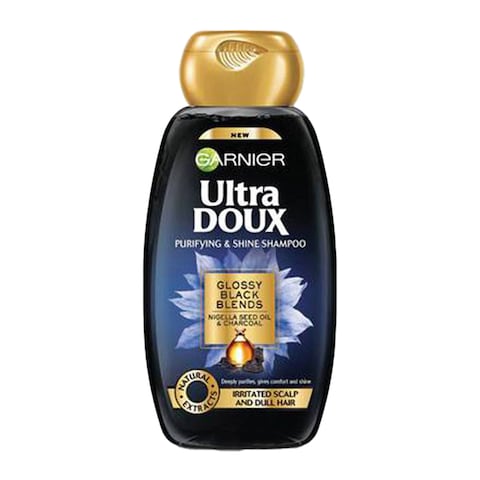 Garnier Ultra Doux Charcoal And Nigella Seed Oil Purifying And Shine Shampoo Black 400ml