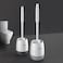 Generic-Toilet Brush and Holder Set Wall-mounted Flooring TPR Soft Bristles Toilet Brush Cleaner Bathroom Deep Cleaning Toilet Bowl Brush