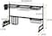 Aiwanto All in One Kitchen Storage Rack Sink Side Dish Drying Rack Dish Storage Shelf Dish Drying Storage Rack(Black)