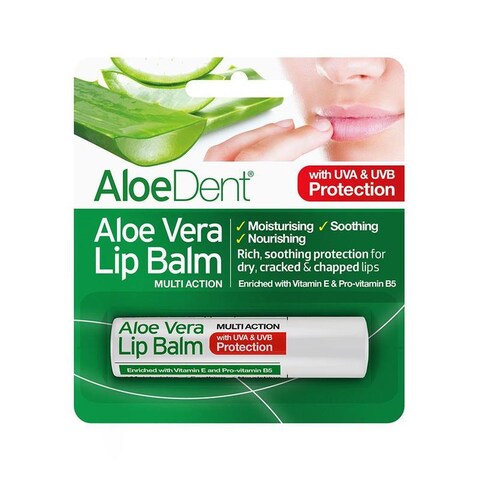 اشتري Aloedent Aloe Vera Lip Balm 4g في الامارات