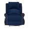 In House Velvet Rocking Recliner Chair - Dark Blue - NZ120
