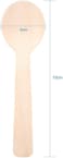 Topincn 100Pcs Disposable Wood Spoons Mini Size Wood Cutlery Tableware Biodegradable Compostable Ice Cream Dessert Tea Spoons