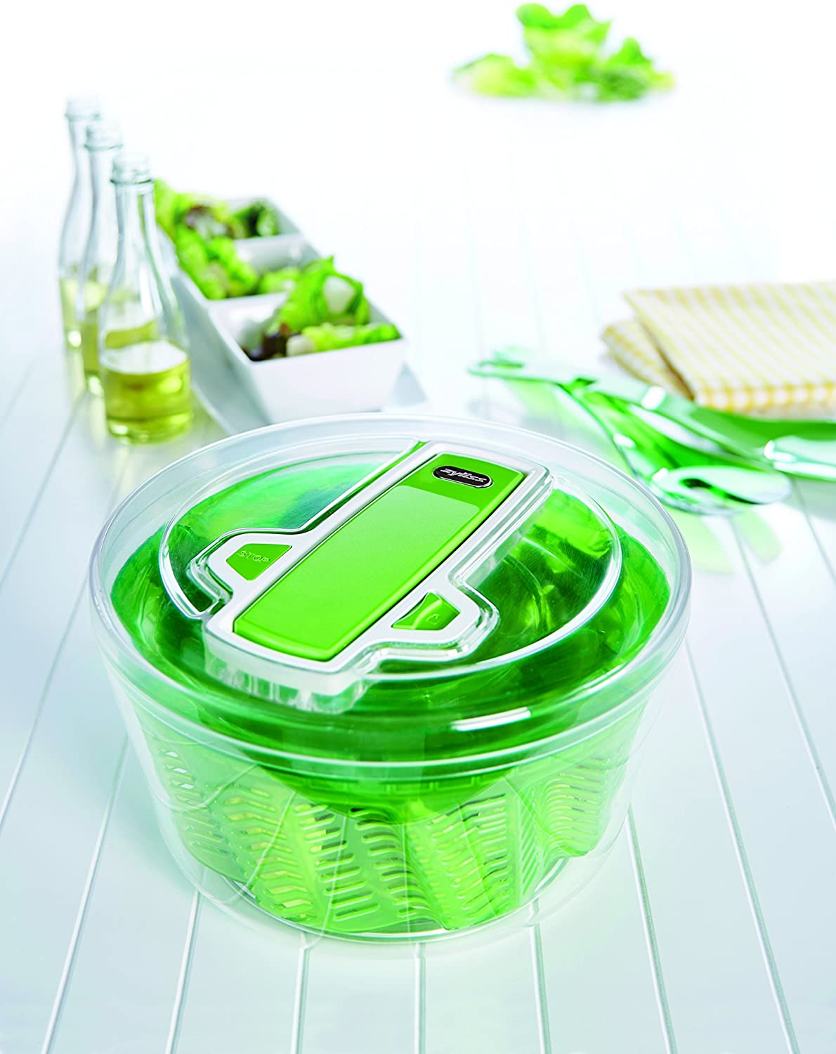 Zyliss E940013 Swift Dry Salad Spinner, Large Green