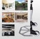 Showay Folding Hand Truck 180 Lb Capacity Heavy-Duty Luggage Trolley Cart With Telescoping Handle And Rubber Wheels, Black,