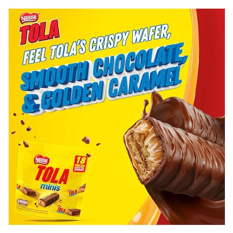 Nestle Tola Minis Milk Chocolate And Caramel Wafers 279g