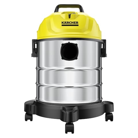 Karcher WD 1s Classic Wet and Dry Drum Vacuum Cleaner 1500W Yellow