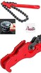 Abbasali Chain Wrench Oil Filter Wrench Spanner Adjustable Removal Universal Auto Car Repair Tools 12 Inch