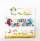 Party Time Colorful Happy Birthday Candle with Holder Party Celebration Cake Decoration Letters Happy Birthday Candle Set
