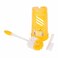 Plastic Toilet Brush with Holder Set-Yellow