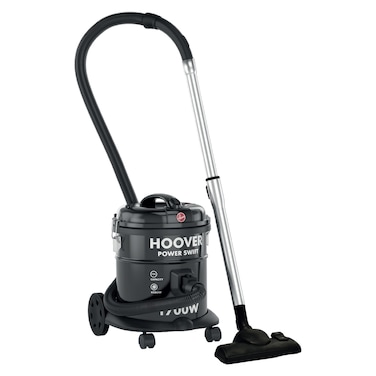 Hoover Power Swift Compact Drum Vacuum Cleaner HT85-T0-ME, 15 L, 1700 W, Black, 6 kg