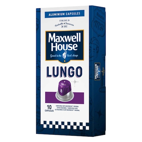 Maxwell House Lungo Coffee Capsules 52g