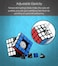 Gobuy - Rubik's Puzzle Cube M200 4 x 4centimeter