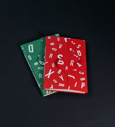 Mini Set of 2 Recycled Jute Notebooks