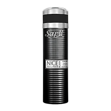 Sapil Nice Feelings Black Perfumed Deodorant Spray Clear 200ml
