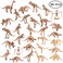 Upins 30 Pack Dinosaur Fossil Skeletons 3.7 Inch Assorted Skeleton Toy Figures Dino Bones Educational Gift For Science Play Sand Dig Party Favor Decorations