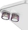 Levelo Lucent Trio 9H Hardness Camera Lens Protector, 9H Hardness, Anti-Scratch, Strong Absorption Anti-Drop, Built To Resist Damage, For iPhone 15/15 Plus (2PCS) (Silver)