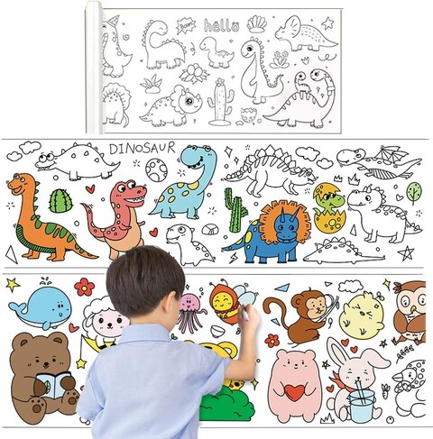 Drawing book coloring paper roll Painting Poster Educational Toy For Kids
