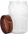 Royalford Rf10074 500ml Christy Clear Canister - Portable &amp; Stackable Design, Transparent Body With Tight Lid, Perfect For Preserving Snacks, Chocolate Bars, Coffee Beans, Cookies, Cereals &amp; More