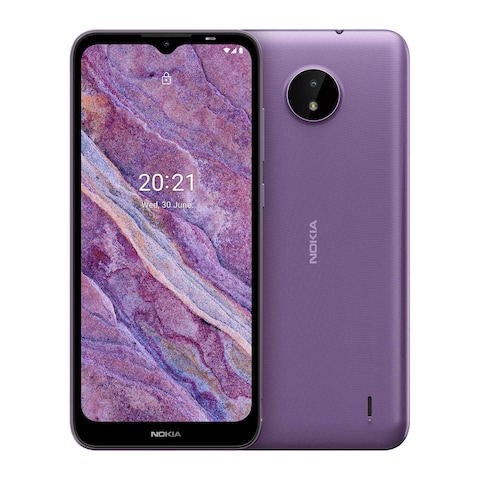 Nokia C10 - 6.52-inch 16GB/1GB Dual Sim 3G Mobile Phone - Purple