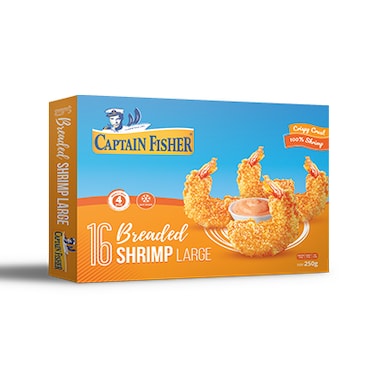 Captain Fisher Breaded Shrimp Large 300GR