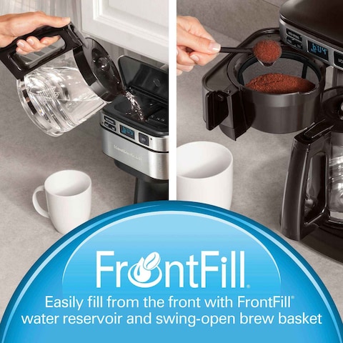 Hamilton Beach Frontfill Programmable Coffee Maker 46310-ME Black 950W