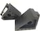 2pcs Solid Rubber Heavy Duty Black Wheel Chock