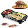 Smokeless Non-Stick Indoor 2-in-1 Large Versatile Electric Grill and Hot Pot with Divider - Shabu Shabu Hot Pot, Korean BBQ Grill for Parties