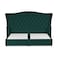 In House Taj Mahal Velvet Bed Frame - Single - 200x100 cm - Dark Green