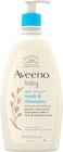 Aveeno Baby Gentle Wash &amp; Shampoo With Natural Oat Extract, Tear-Free &amp;, Lightly Scented, 18 Fl. Oz