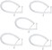 Telephone Handset Phone Extension Cord Curly Coil Line Cable Wire - WHITE (PACK OF 5)