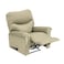 In House Velvet Classic Recliner Chair - Dark Ivory - NZ110