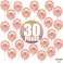 Katchon Rose Gold Balloons Party Decorations Set - Pack Of 30, 12 Inch, Rose Gold Balloon For Rose Gold Party Decoration, Rose Gold Balloons Metallic For Bridal Shower, Bachelorette, Birthday Balloons