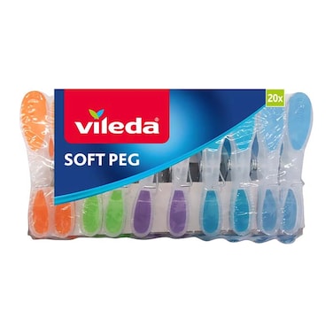 Vileda Soft Pegs Multicolour 20 PCS