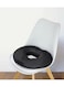 donut-shaped seat cushion for hemorrhoids and lower bone pain from foam sponge - black