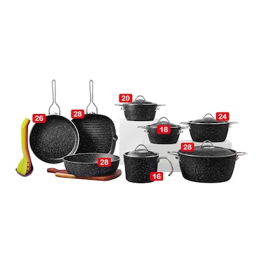 Vision Premium Granite Set - 18 Pieces