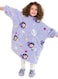 Milk &amp; Moo Little Mermaid Wearable Hooded Blanket With Pouch Purple