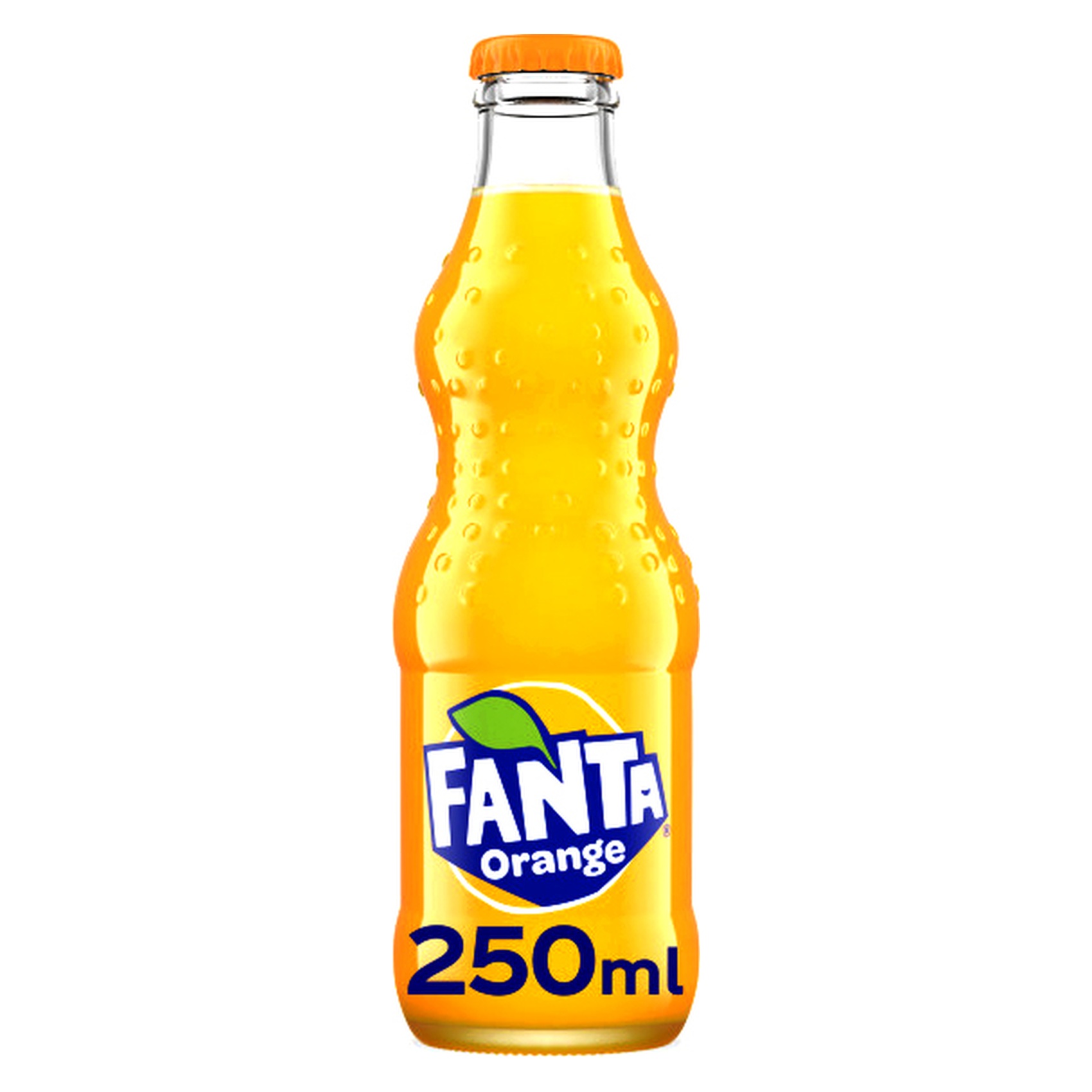 Fanta Orange Carbonated Soft Drink Glass Bottle 250ml