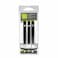 QVS Tip Tweezer Set Black 3 PCS