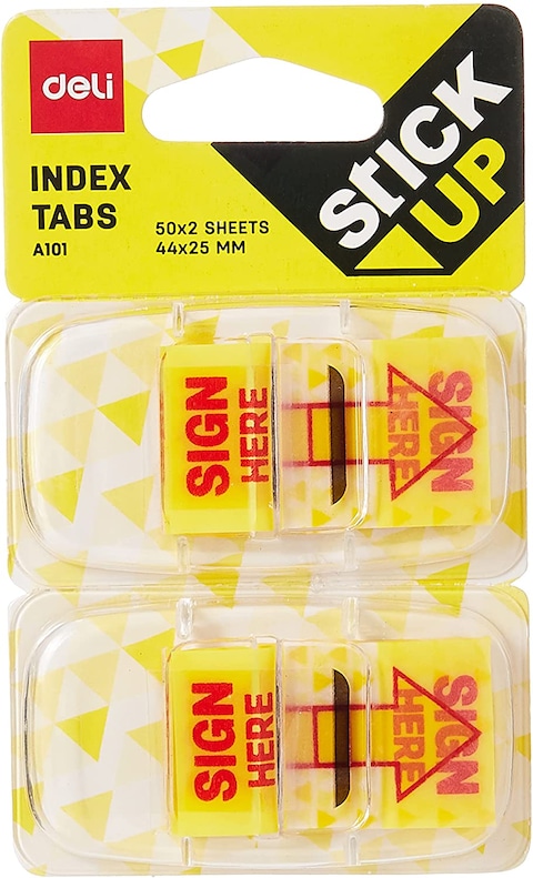 Deli Ea10101 Index Tabs Sign Here