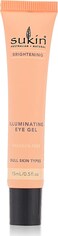 Sukin Brightening Illuminating Eye Gel, 15 ml