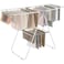Clothes Drying Rack, Stainless Steel Gullwing Space-Saving Laundry Rack Foldable For Easy Storage