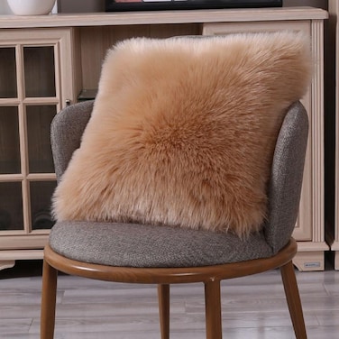 Comfy Faux fur Cushion Set- Beige
