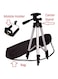 Generic Camera Tripod Stand With Mobile Holder Black/Silver