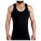 Cottonil Derby Sleeveless Undershirt for Men - 2 Pieces - Size 4 - Black