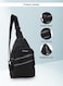 Men&#39;s Chest Bag, Suitable for Outdoor Sports, Leisure and Travel, Canvas Fabric, with Earphone Hole